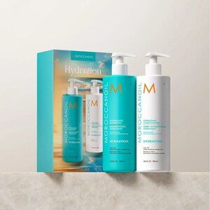 New - Moroccanoil Hydrating Shampoo & Conditioner Half-Liter Set (16.9 Fl Oz)